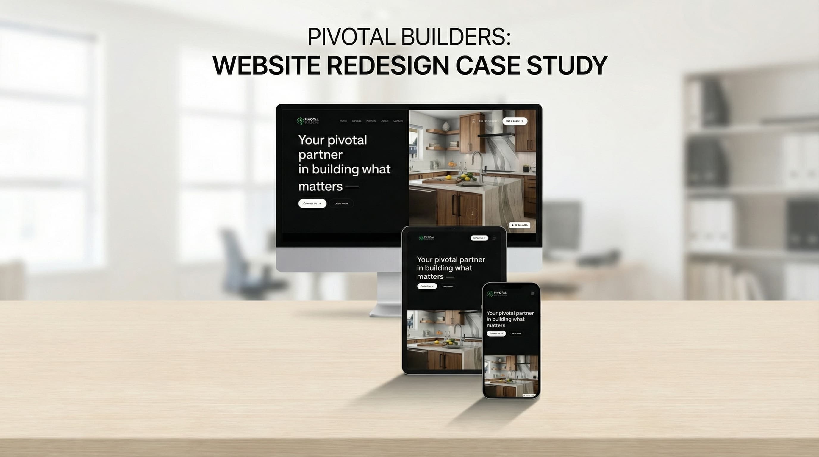 Pivotal Builders Website Mockup